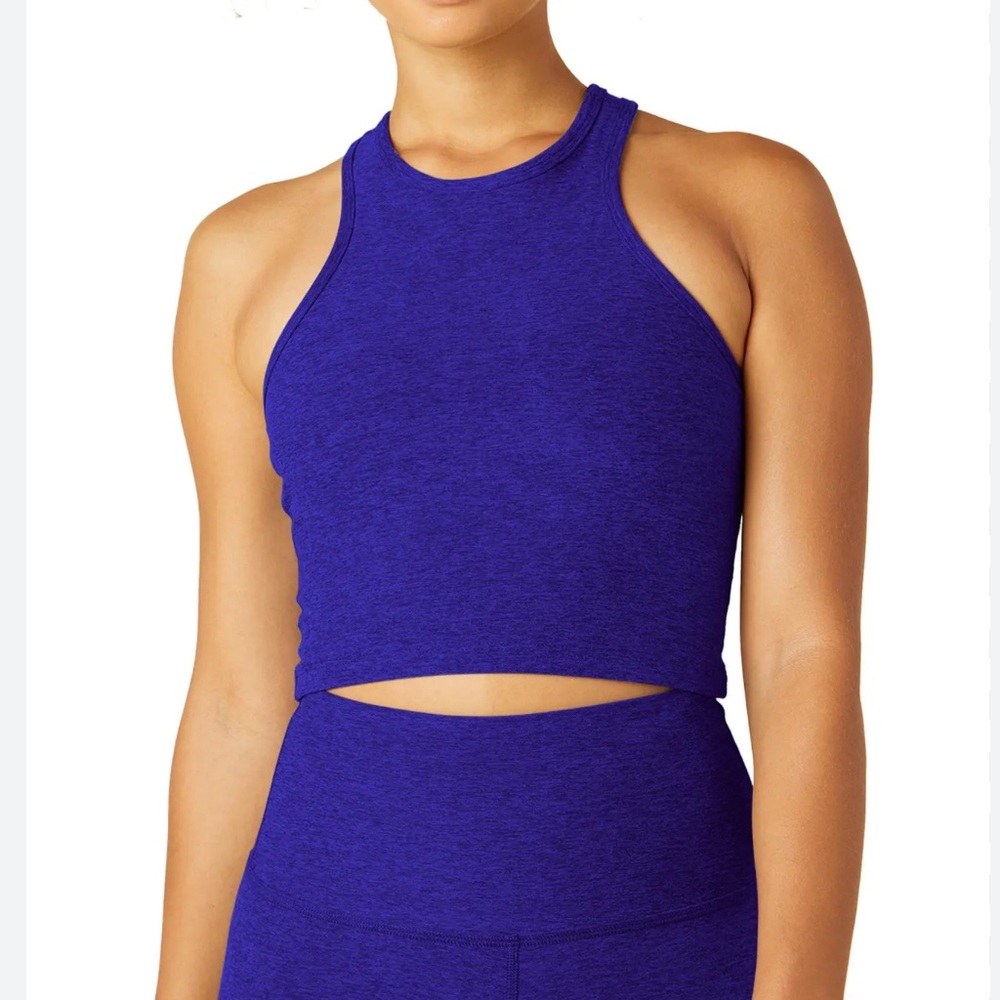 Beyond Yoga Studio Crop Tank in Vibrant Royal